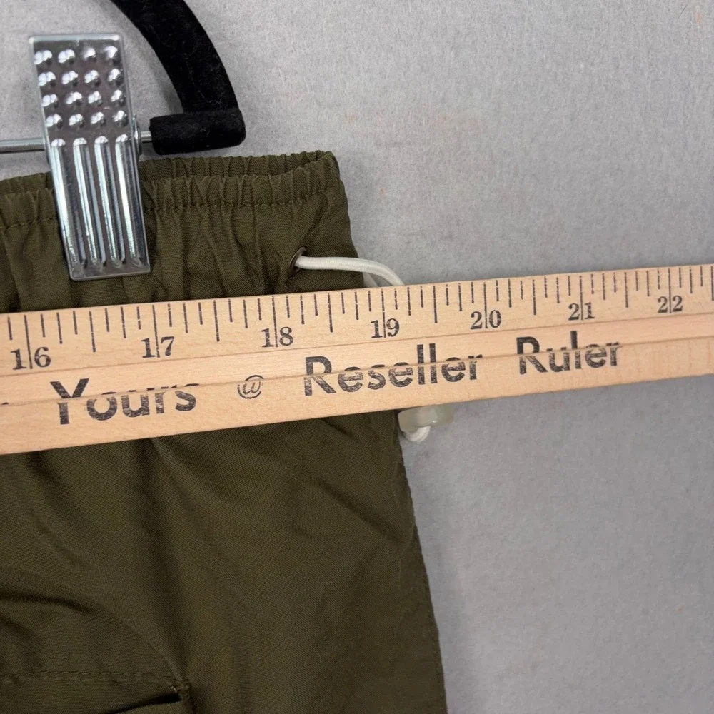 Nike Cargo Pants Mens Large Green Nylon Track Windbreaker Gorpcore Streetwear